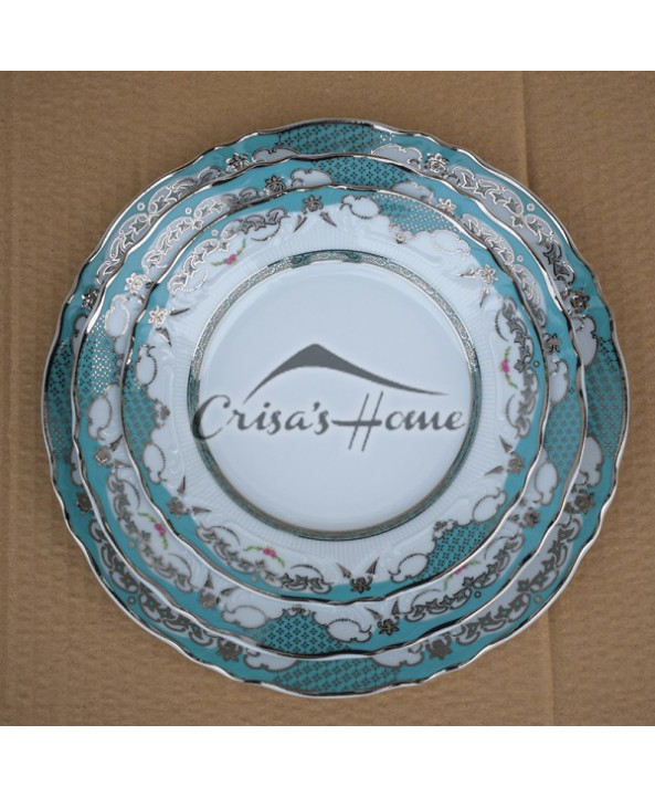 Set farfurii 18 piese Vicomte Azzurro